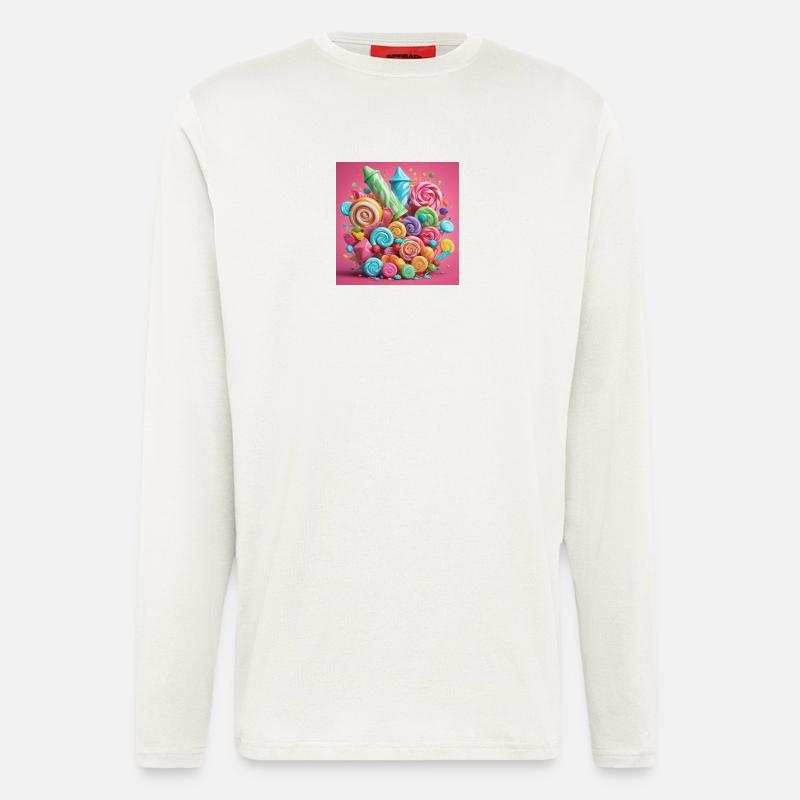 Bunte Bonbons - Langarmshirt - made by SPREAD  - OFF WHITE