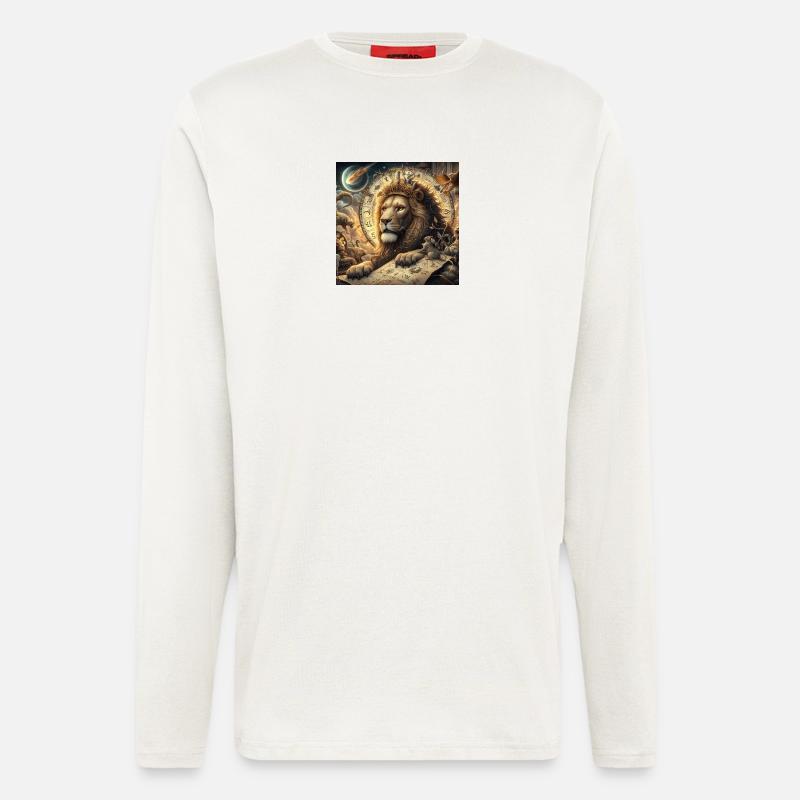 LÖWE \ Sternzeichen - Langarmshirt - made by SPREAD  - OFF WHITE