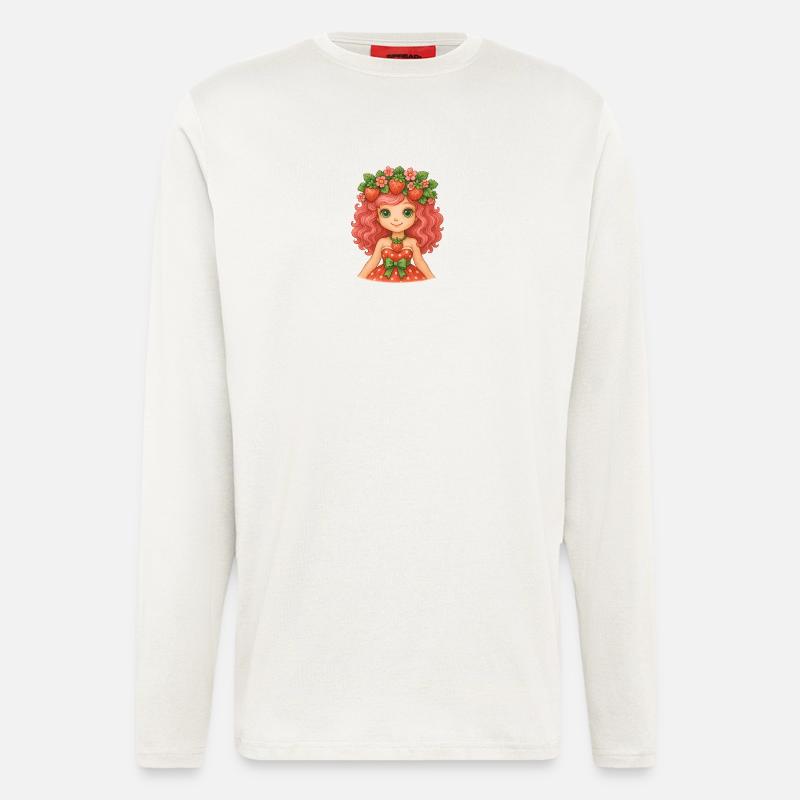 Erdbeermädchen-Power! 🍓 - Langarmshirt - made by SPREAD  - OFF WHITE