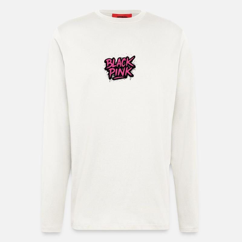 Pink Graffiti Kontrast - Langarmshirt - made by SPREAD  - OFF WHITE