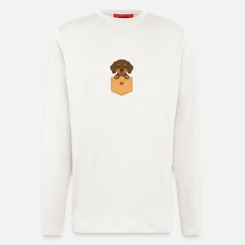 Dackeltasche - Langarmshirt - made by SPREAD  - OFF WHITE