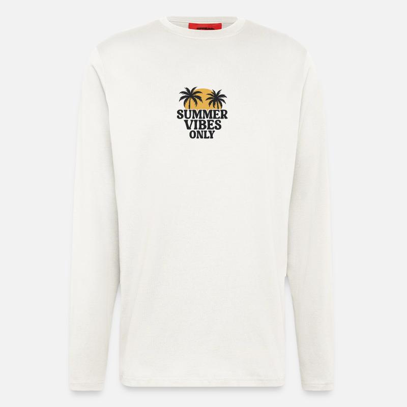 Summer Palm Trees Sunset - Longsleeve - made by SPREAD  - OFF WHITE