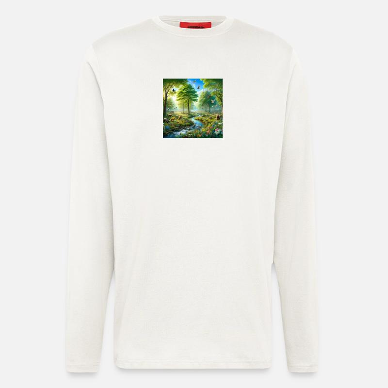 Harmonischer Naturtraum - Langarmshirt - made by SPREAD  - OFF WHITE