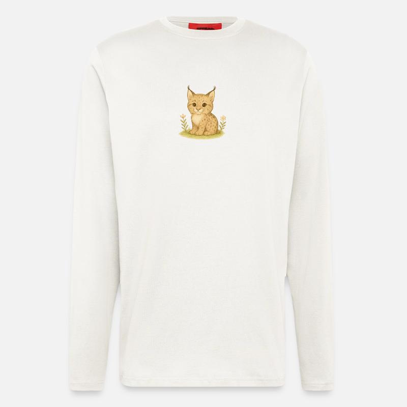 Nordic forest - Lynx - Longsleeve - made by SPREAD  - OFF WHITE