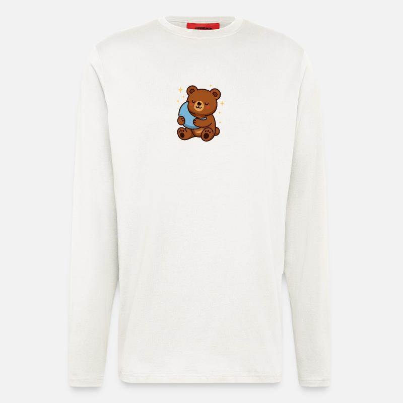 Cuddly Bear Moondream - Longsleeve - made by SPREAD  - OFF WHITE