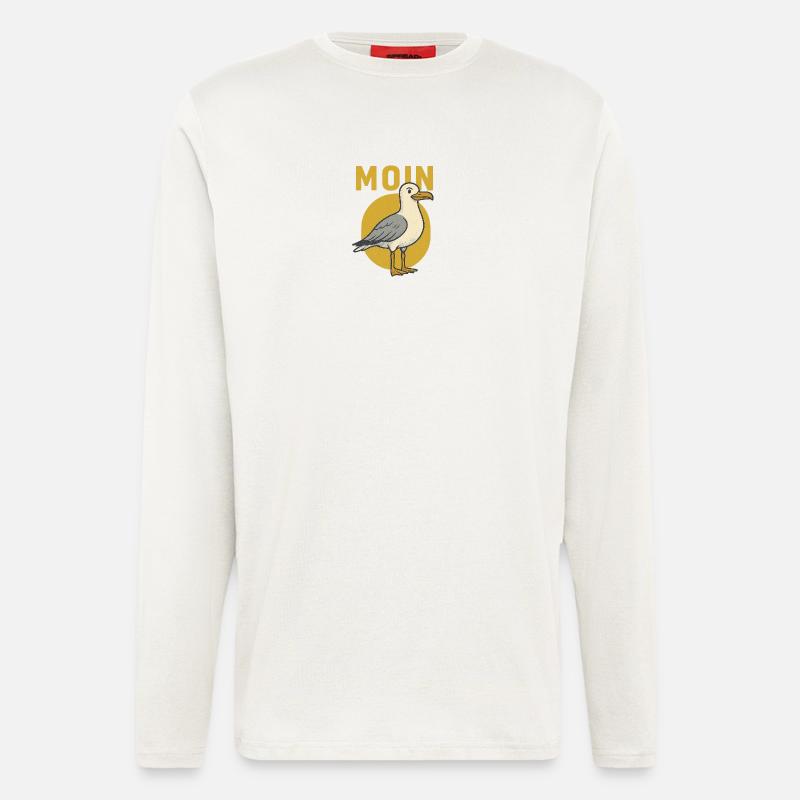 Moin Möwe - Langarmshirt - made by SPREAD  - OFF WHITE