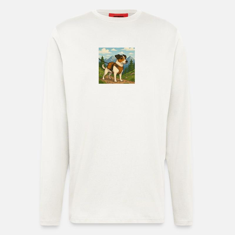 Jack Russel Wanderer - Langarmshirt - made by SPREAD  - OFF WHITE