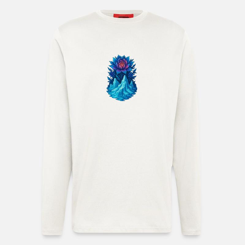Gletscherblüte - Langarmshirt - made by SPREAD  - OFF WHITE