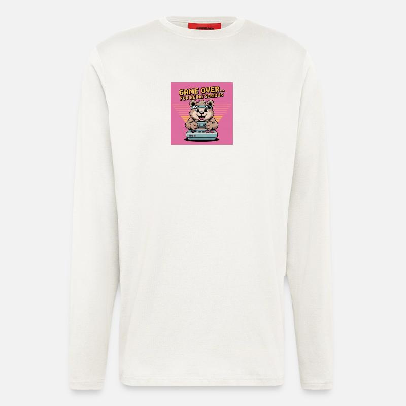 Teddy Bear Gierczak Funny Retro Theme - Longsleeve - made by SPREAD  - OFF WHITE