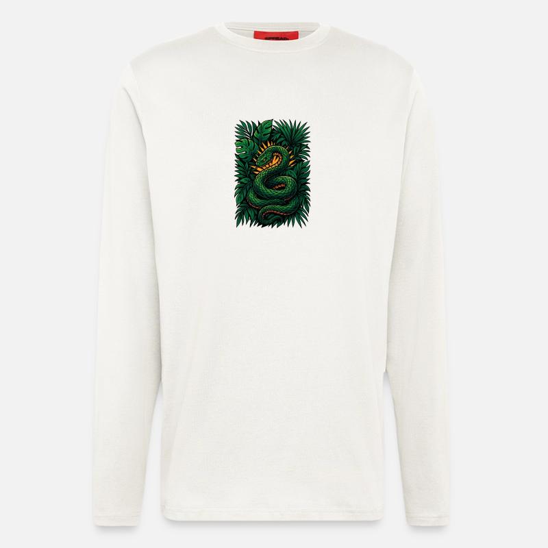 Sunburst Serpent - Longsleeve - made by SPREAD  - OFF WHITE