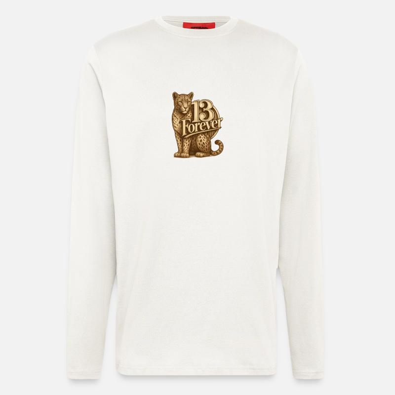 13Leopard - Langarmshirt - made by SPREAD  - OFF WHITE