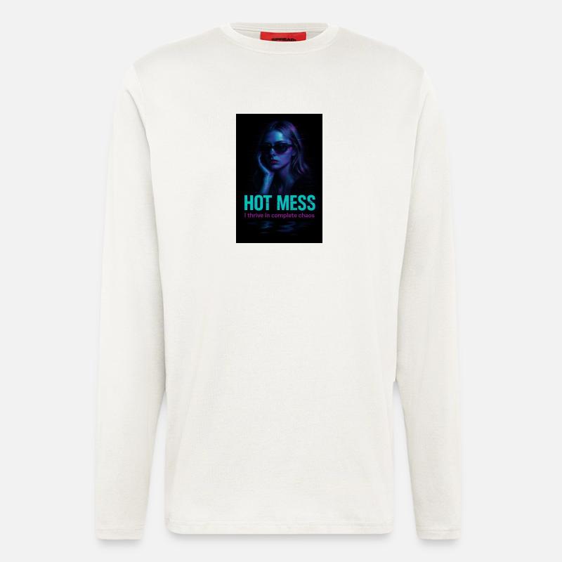 Hot Mess - Langarmshirt - made by SPREAD  - OFF WHITE