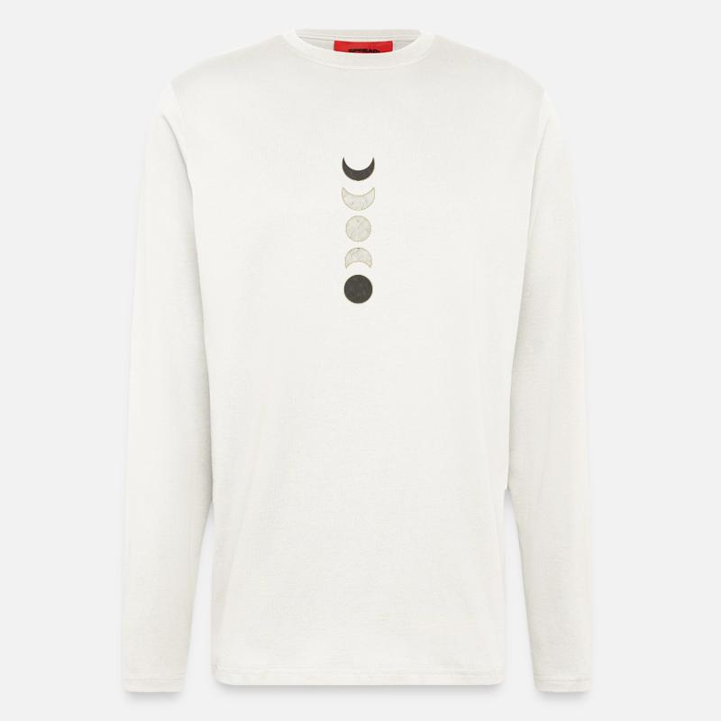 Moon Phases Marble Pattern - Longsleeve - made by SPREAD  - OFF WHITE