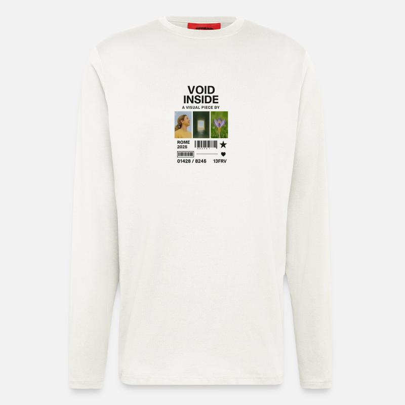 Inner Void: Collage Light Flower - Langarmshirt - made by SPREAD  - OFF WHITE