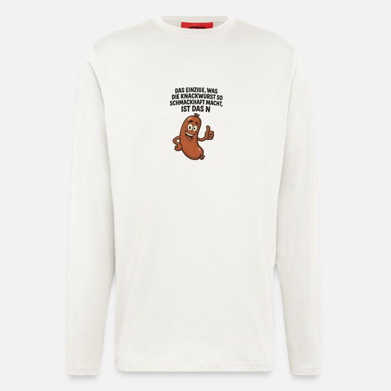 Knackwurst Funny saying - Longsleeve - made by SPREAD  - OFF WHITE