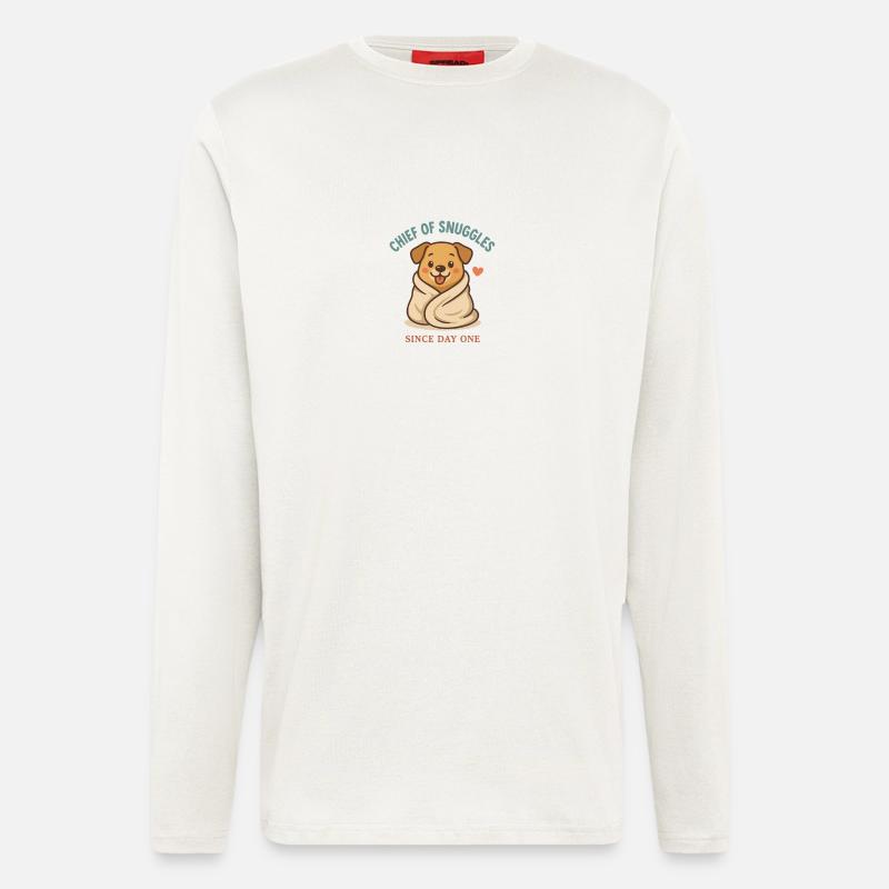 Hund mit Herz - Langarmshirt - made by SPREAD  - OFF WHITE