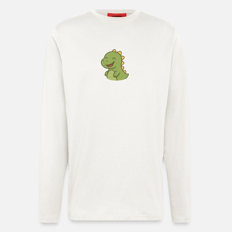 Lachender_Dino - Langarmshirt - made by SPREAD  - OFF WHITE