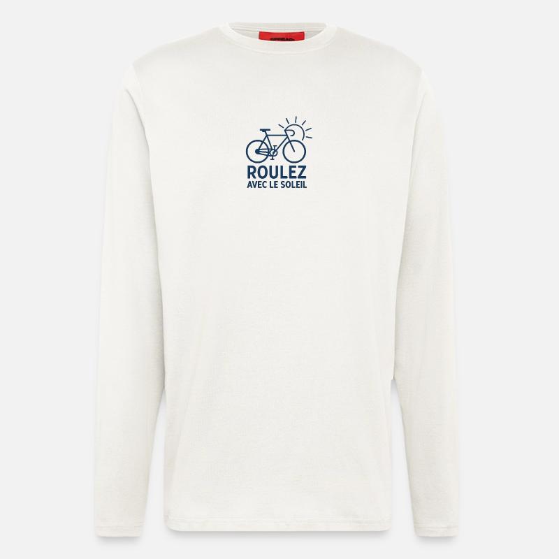 Radfahren im Sommer - Langarmshirt - made by SPREAD  - OFF WHITE