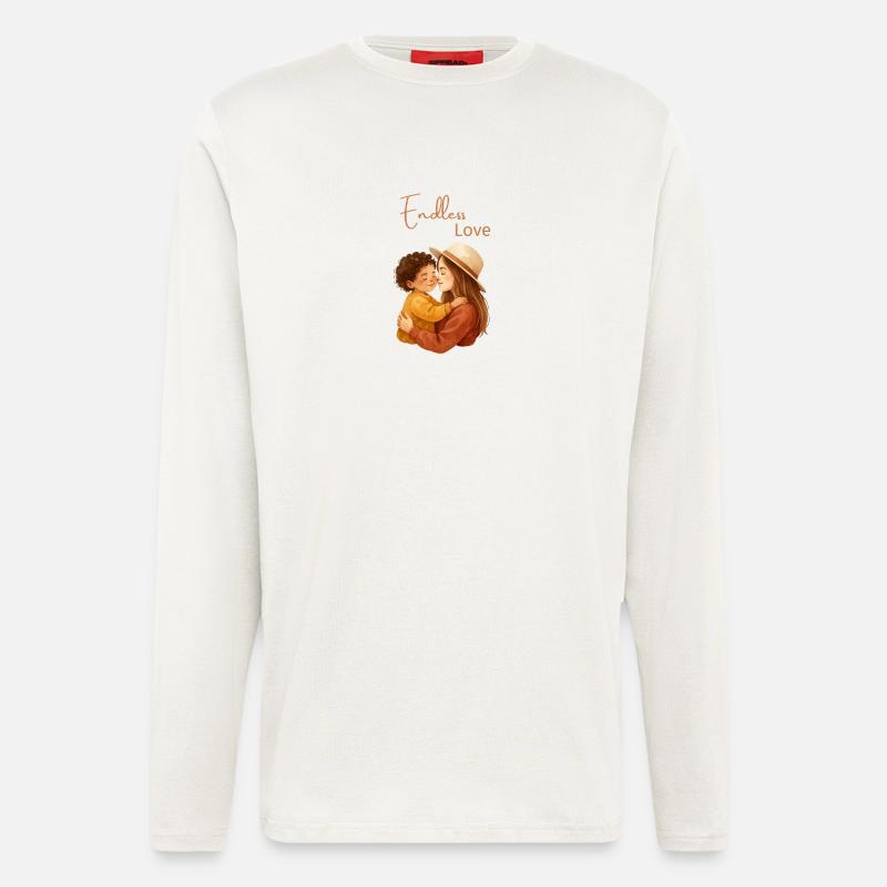 Unendliche Liebe – Mutter und Kind - Langarmshirt - made by SPREAD  - OFF WHITE