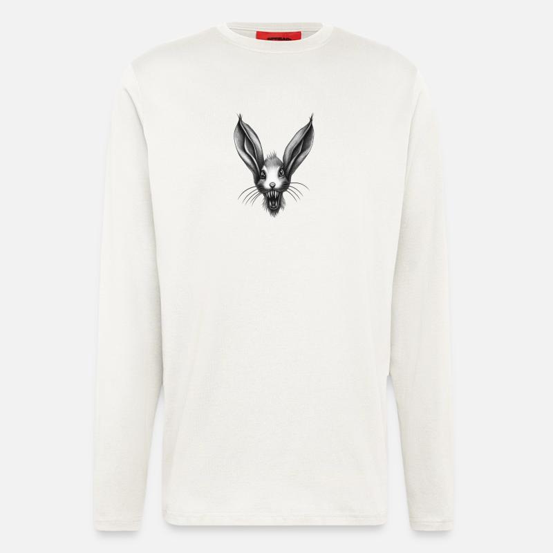 Predatory Surreal Rabbit - Longsleeve - made by SPREAD  - OFF WHITE