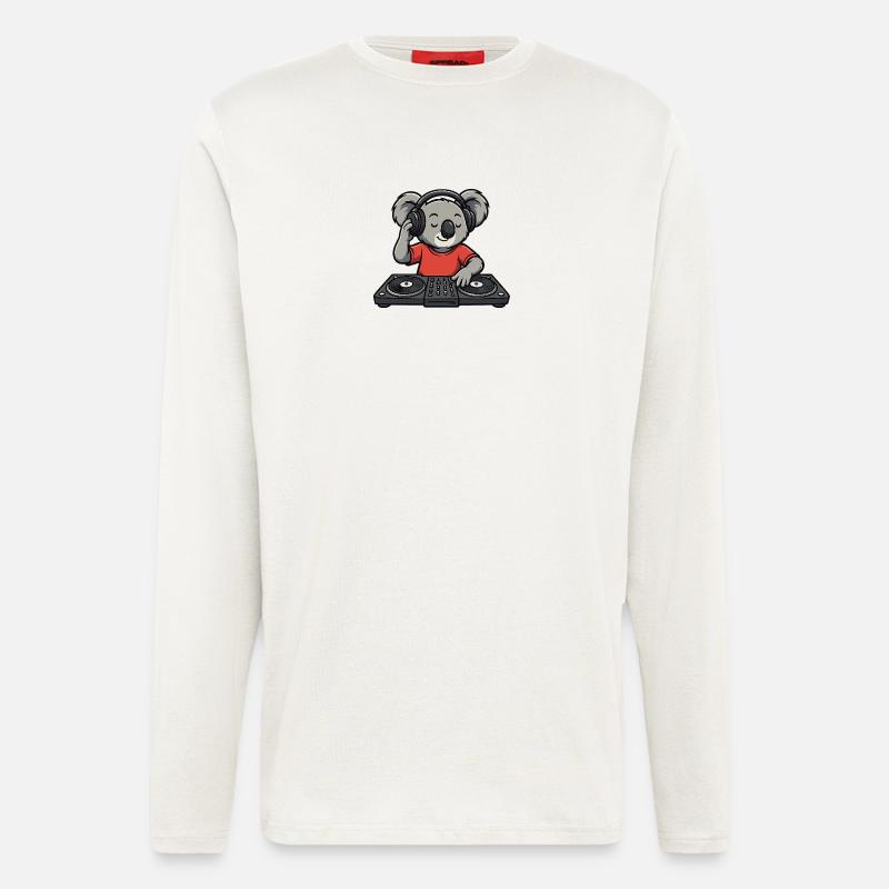 Koala DJ - Langarmshirt - made by SPREAD  - OFF WHITE