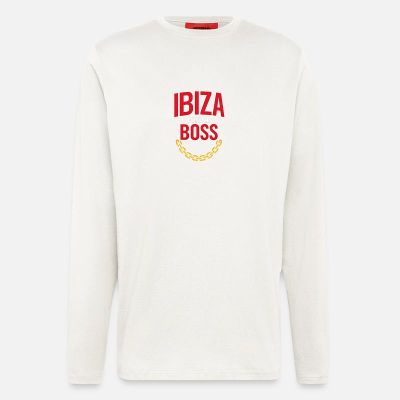 Ibiza Final B. Logo – Party Edition - Longsleeve - made by SPREAD  - OFF WHITE