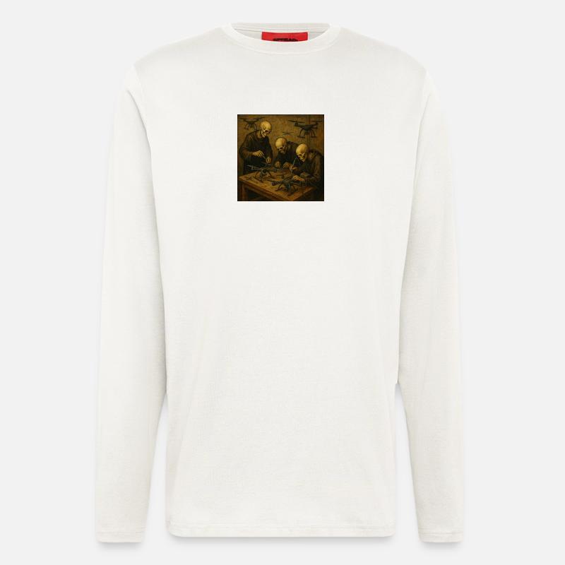 Drohnen-Workshop des Todes - Langarmshirt - made by SPREAD  - OFF WHITE