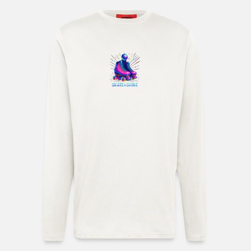 Neon Roller Derby Style - Longsleeve - made by SPREAD  - OFF WHITE