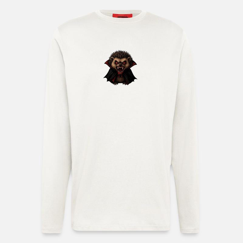 Gruseliger Igel - Langarmshirt - made by SPREAD  - OFF WHITE