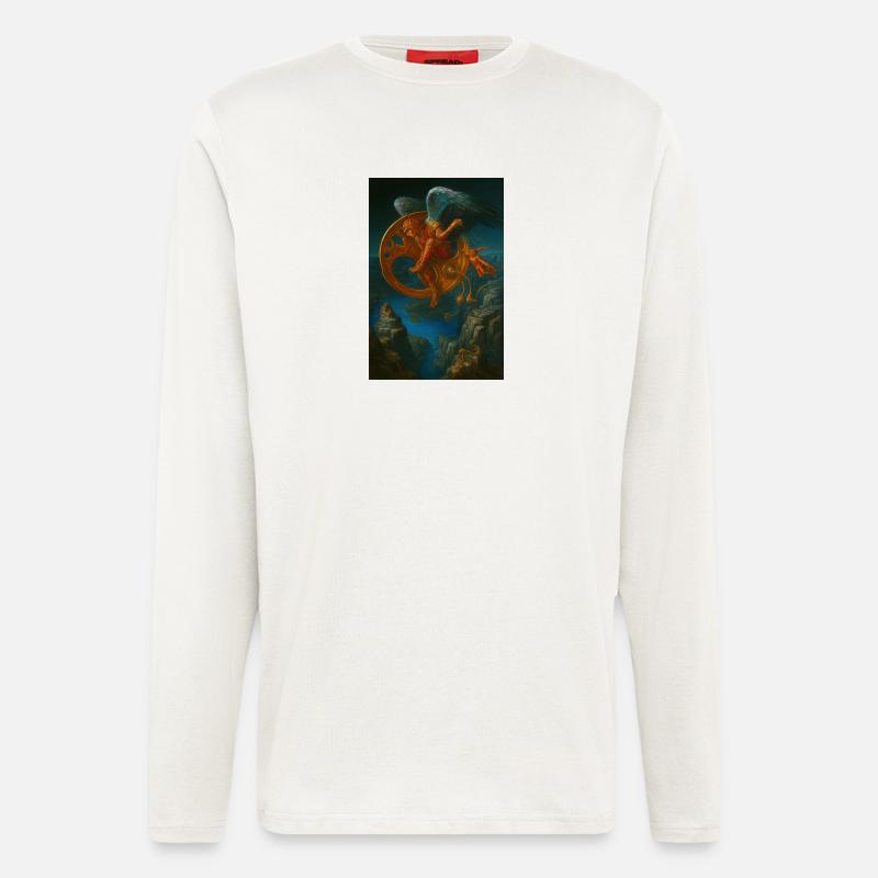 Fantasy Mechanical Flying Creature Design - Longsleeve - made by SPREAD  - OFF WHITE