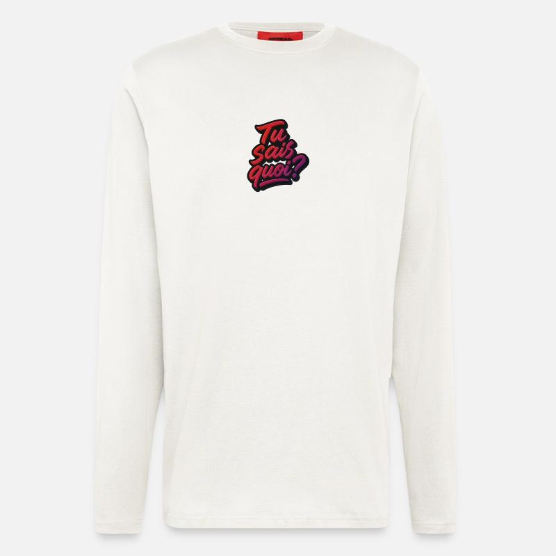 Weißt du was? - Langarmshirt - made by SPREAD  - OFF WHITE