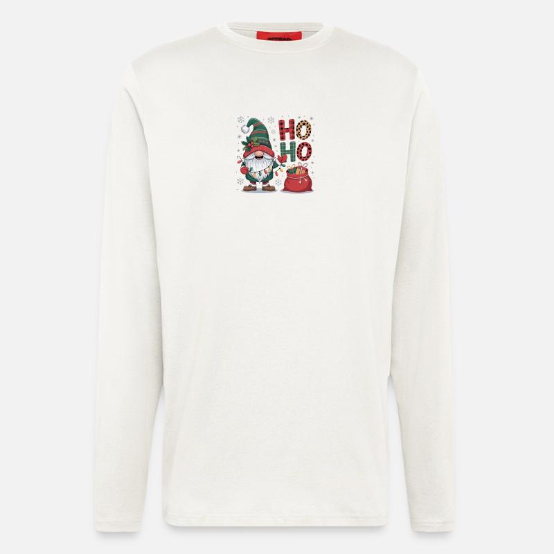 Weihnachtsmann Wichtel - Langarmshirt - made by SPREAD  - OFF WHITE