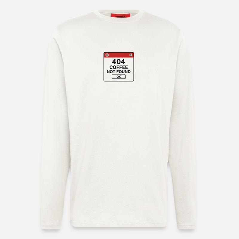 404 coffee not found - Longsleeve - made by SPREAD  - OFF WHITE