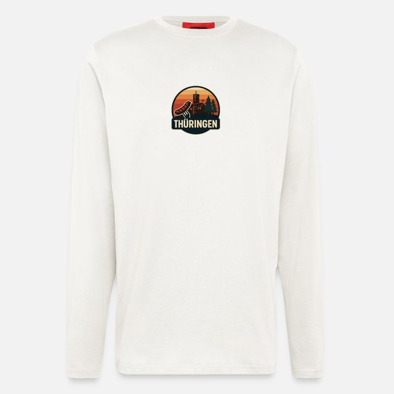 Thuringia Castle Panorama Badge - Longsleeve - made by SPREAD  - OFF WHITE
