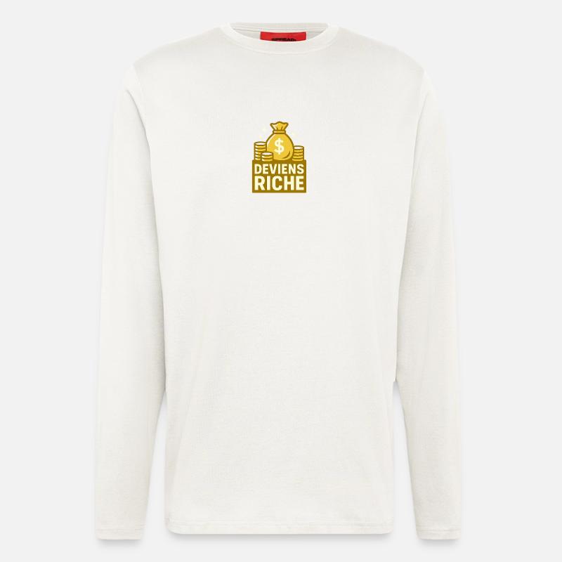Get rich - Longsleeve - made by SPREAD  - OFF WHITE