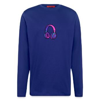 Neon Gradient Kopfhörer Illustration - Langarmshirt - made by SPREAD  - OFF WHITE - Vorne