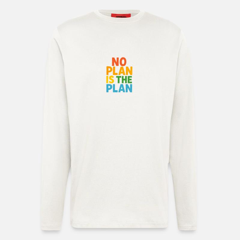 No Plan Is The Plan - Longsleeve - made by SPREAD  - OFF WHITE