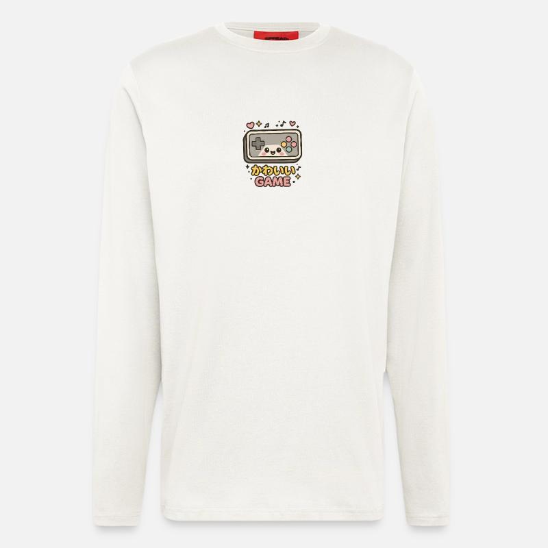 Kawaii Game Controller Illustration - Longsleeve - made by SPREAD  - OFF WHITE