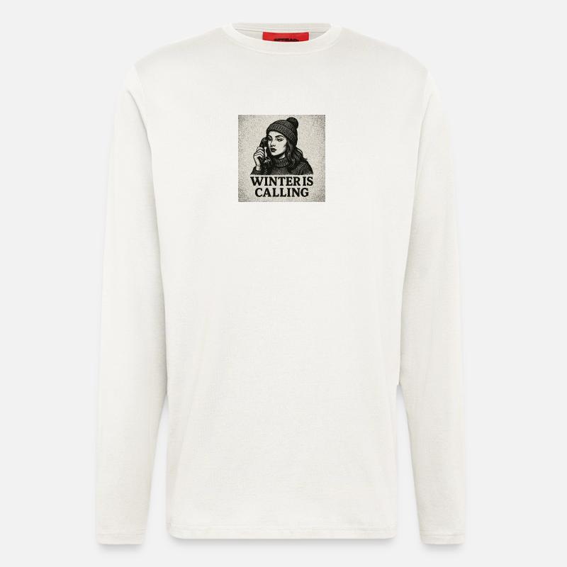 Winter is calling - Langarmshirt - made by SPREAD - OFF WHITE