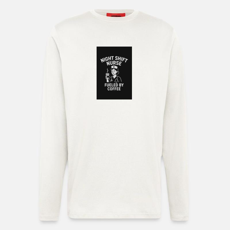 Night shift nurse - Longsleeve - made by SPREAD  - OFF WHITE
