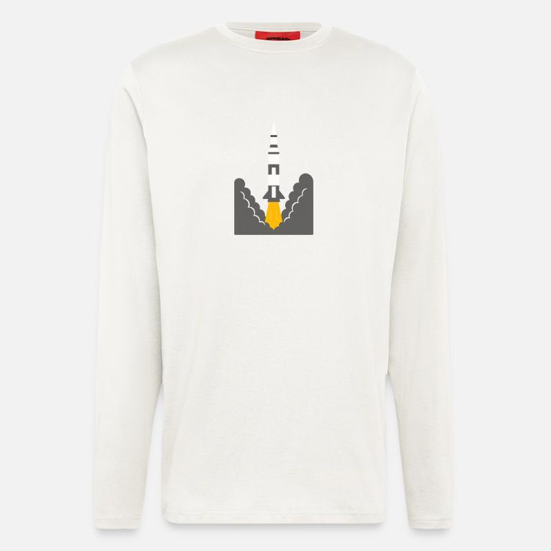 Rocket launch - Longsleeve - made by SPREAD  - OFF WHITE