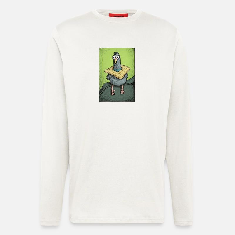 Sir Gurrington sits - Longsleeve - made by SPREAD  - OFF WHITE