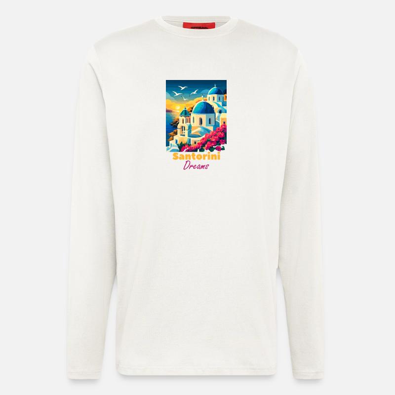 Santorini Dream Light - Longsleeve - made by SPREAD  - OFF WHITE