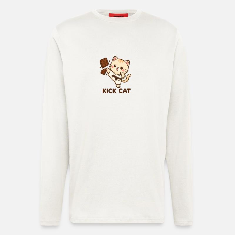 Kick cat - Longsleeve - made by SPREAD - OFF WHITE