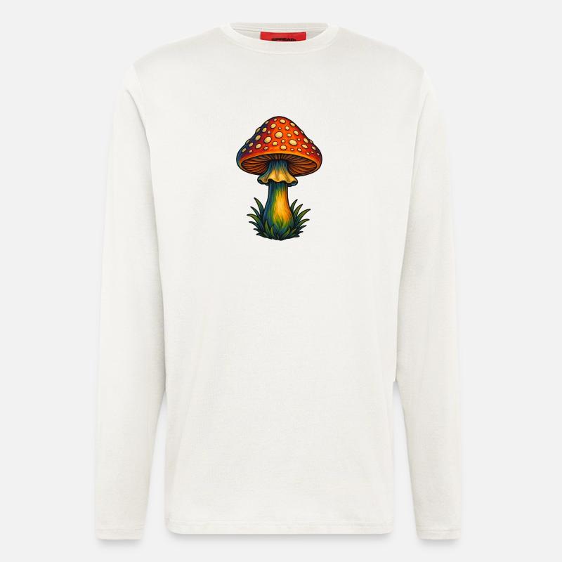 fly agaric - Longsleeve - made by SPREAD  - OFF WHITE