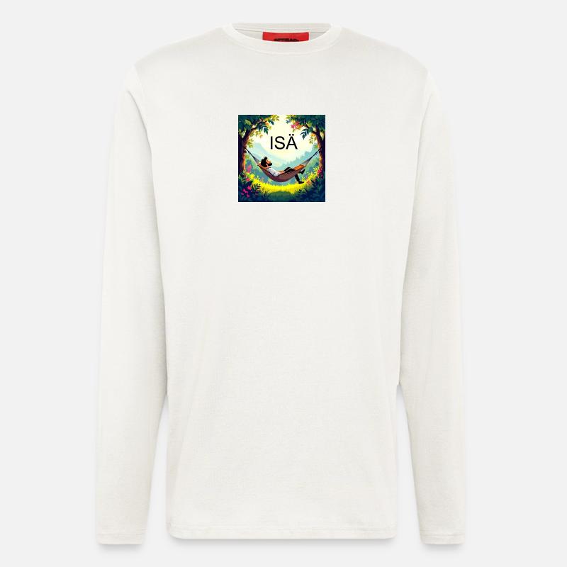 Dad in a hammock - Longsleeve - made by SPREAD  - OFF WHITE