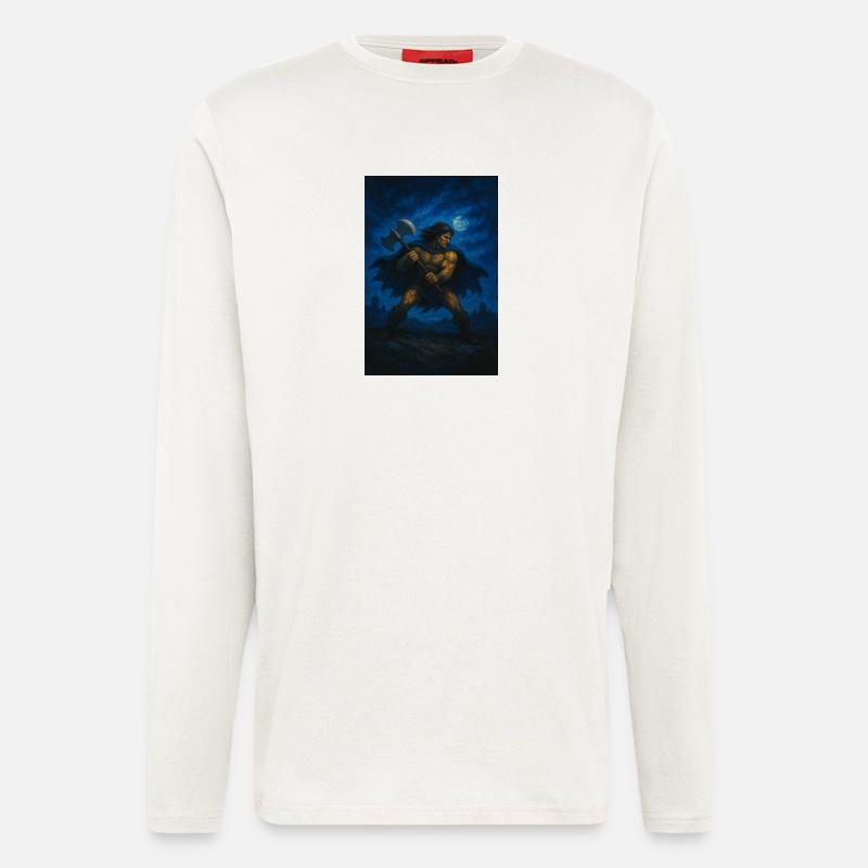  Krieger im Sturm - Langarmshirt - made by SPREAD  - OFF WHITE