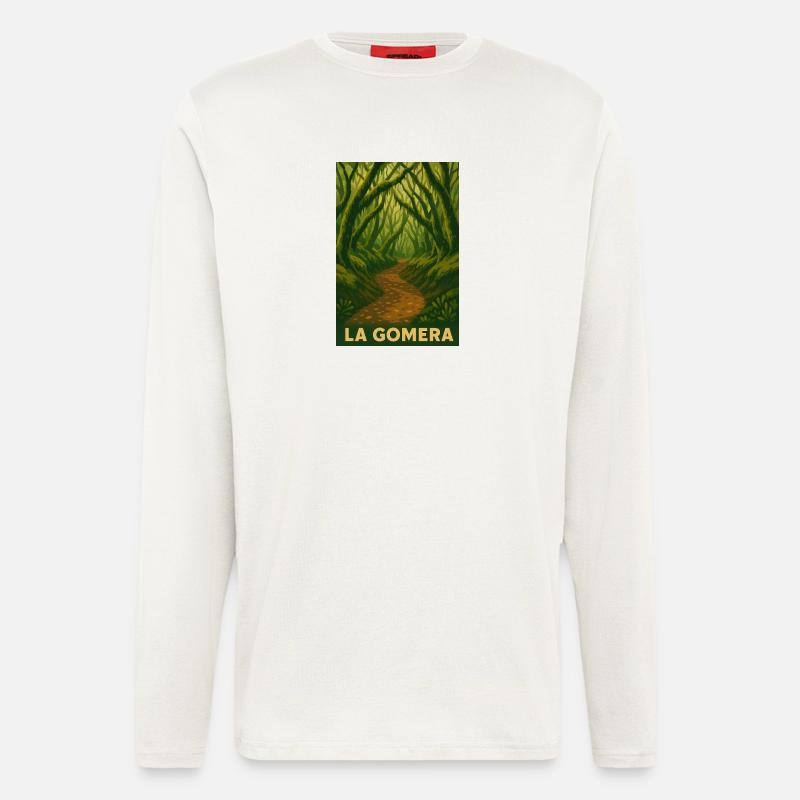 Nebelwald Gomera - Langarmshirt - made by SPREAD  - OFF WHITE