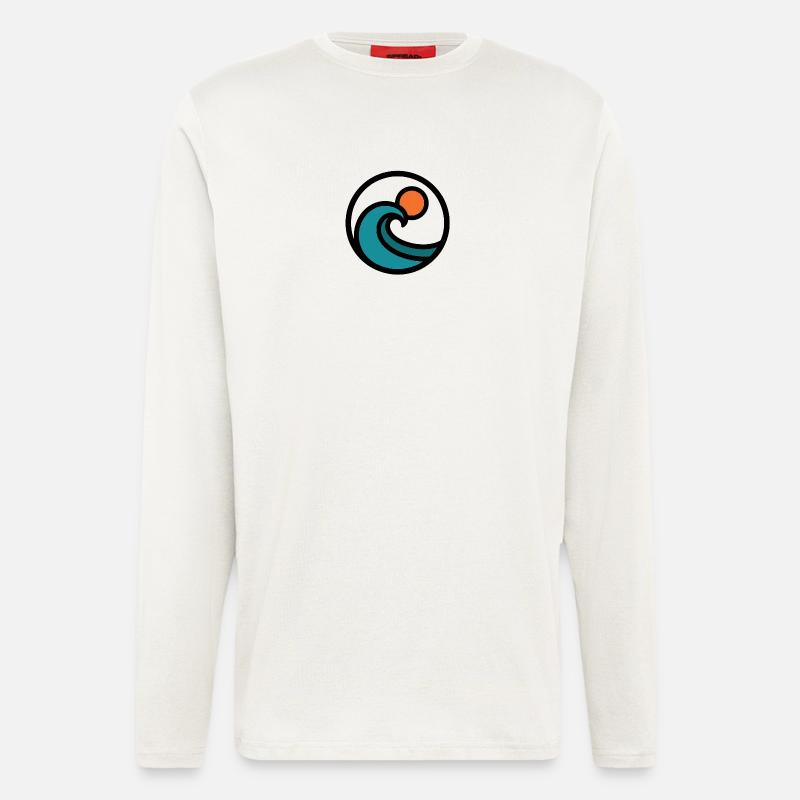 Der Geist des Ozeans - Langarmshirt - made by SPREAD  - OFF WHITE