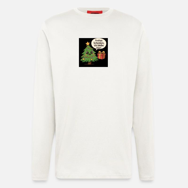 Merry Gifting Christmas Tree - Longsleeve - made by SPREAD  - OFF WHITE